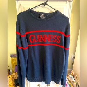 Guinness sweater in navy and red